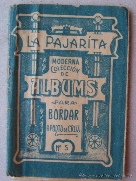 Coleccionismo de Revistas y Peri&oacute;dicos: album para bordar a punto de cruz la pajarita n&ordm;5 (desplegable, 8x50cm aprox)