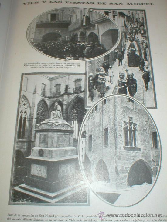 Collezionismo di Riviste e Giornali: VICH BARCELONA FIESTAS DE SAN MIGUEL REPORTAJE 1927
