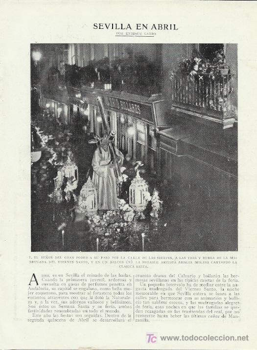 Coleccionismo de Revistas y Peri&oacute;dicos: * SEMANA SANTA * FERIA * Sevilla en Abril / Enrique Garro - 1919