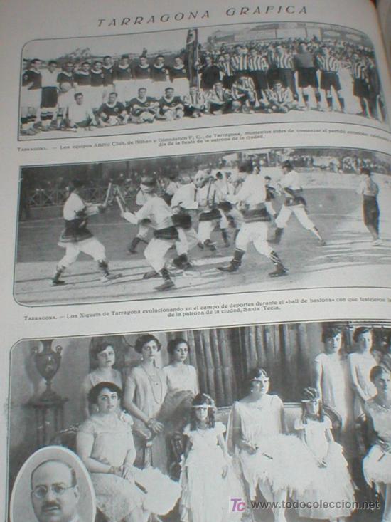 Collezionismo di Riviste e Giornali: TARRAGONA ACTOS SOCIALES Y DEPORTIVOS 1927 LAMINA REVISTA MEDITERRANEO