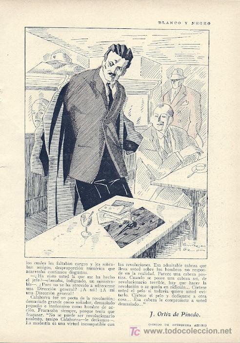 Coleccionismo de Revistas y Peri&oacute;dicos: Un modesto revolucionario / por J. Ortiz de Pinedo, dibujo de Antequera Azpiri  -  1928