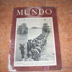 Coleccionismo de Revistas y Periódicos: MUNDO REVISTA SEMANAL DE POLÍTICA EXTERIOR Y ECONOMIA, MADRID 7 DE NOVIEMBRE DE 1943
