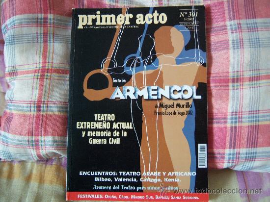 Coleccionismo de Revistas y Peri&oacute;dicos: PRIMER ACTO CUADERNOS DE INVESTIGACI&Oacute;N TEATRAL N&ordm; 301 V/2003