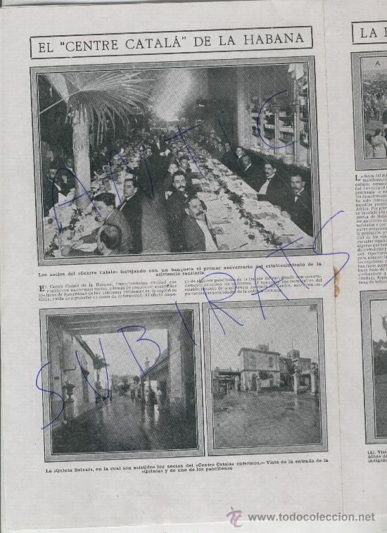 Collezionismo di Riviste e Giornali: A&Ntilde;O 1913 CENTRE CATALA DE L' HABANA CUBA FIESTA EN MELILLA SANTA COLOMA FALSET VARITAS ZAHORIS
