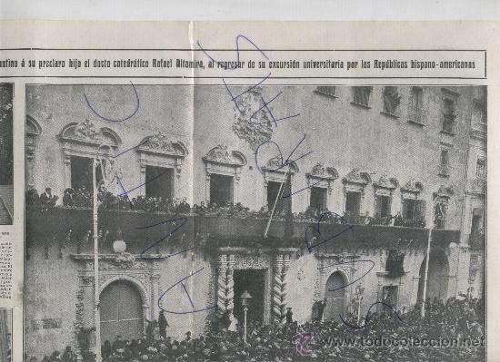Sammeln von Zeitschriften und Zeitungen: A&Ntilde;O 1910 BEISBOL BASE-BALL .BARCELONA RAFAEL ALTAMIRA EN ALICANTE GRAN VIA DE MADRID VIC TORTOSA