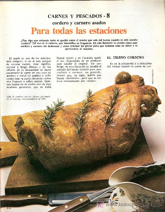 Coleccionismo de Revistas y Peri&oacute;dicos: Fasc&iacute;culo. Cocina Paso a Paso. Sarpe. Carnes y pescados 8, y Cocina b&aacute;sica 10.