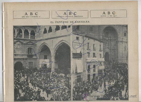 Collection Magazines and Newspapers: ABC A&Ntilde;O 1903 PANTANO DE SANTOLEA CORPUS EN TOLEDO NU&Ntilde;EZ DE ARCE ALCA&Ntilde;IZ NU&Ntilde;EZ DE ARCE ENTIERRO