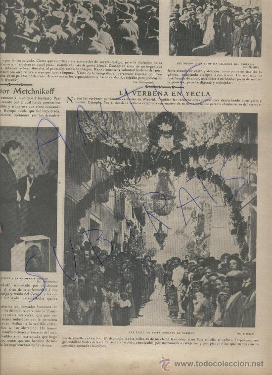 Coleccionismo de Revistas y Peri&oacute;dicos: ABC A&Ntilde;O 1903 FOTOS ANTIGUAS. DE HARO BERBENA EN YECLA PAPA PIO X ALFARERIA TEJAS CERAMICA