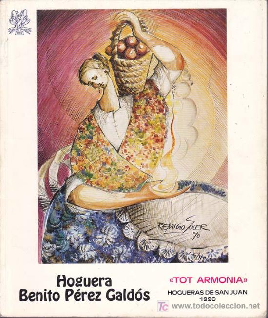 Coleccionismo de revistas y peri&oacute;dicos: LLIBRET HOGUERA BENITO PEREZ GALDOS: Tot Armon&iacute;a A&ntilde;o 1990 - HOGUERAS DE SAN JUAN