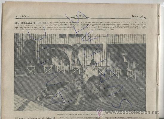 Coleccionismo de Revistas y Peri&oacute;dicos: ABC A&Ntilde;O 1903 MUERTE  UNA DOMADORA DE LEONES CIRCO DESSAU CATEDRAL DE TOLEDO PUERTO VALENCIA NARANJAS