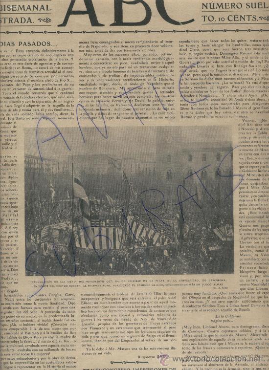 Coleccionismo de Revistas y Peri&oacute;dicos: ABC A&Ntilde;O 1904 MONUMENTO DOCTOR ROBERT TORBISCAL COLEGIO DE SAN CALIXTO EN DE PALENCIA