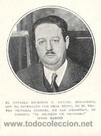 Coleccionismo de revistas y peri&oacute;dicos: El dramaturgo D. Manuel Melgarejo - 1928