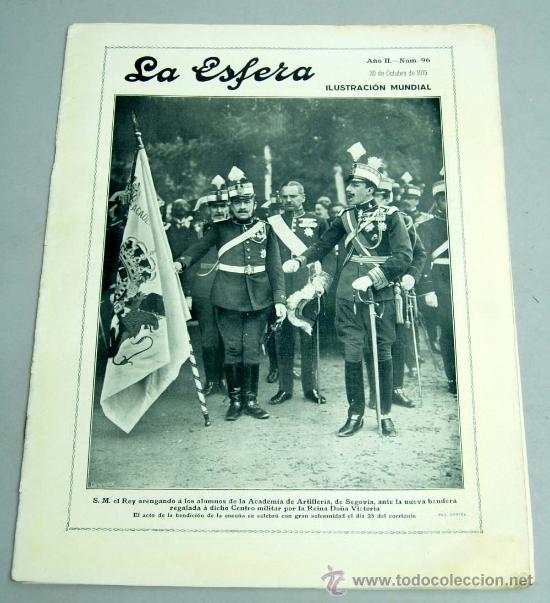 Collectionnisme de Revues et Journaux: La Esfera Revista Ilustraci&oacute;n Mundial 1915 a&ntilde;o II octubre n&ordm; 96 Primera Guerra Mundial y publicidad