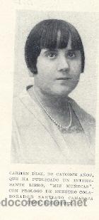Collection Magazines and Newspapers: Carmen D&iacute;az, autora del libro &ldquo;Mis mu&ntilde;ecas&rdquo; en colaboraci&oacute;n con Santiago Camarasa - 1928