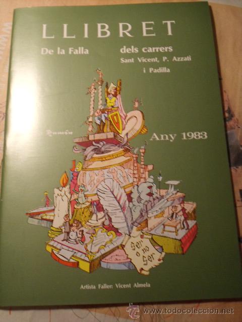 Coleccionismo de revistas y peri&oacute;dicos: Llibret de fallas de Valencia San Vicent, P Azzati  i Padilla. A&ntilde;o 1983 LL-63