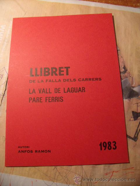 Coleccionismo de revistas y peri&oacute;dicos: Llibret de fallas de Valencia Vall de Laguar, pare ferris. A&ntilde;o 1983 LL-60