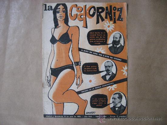 Coleccionismo de Revistas y Peri&oacute;dicos: LA CODORNIZ,LA REVISTA MAS AUDAZ PARA EL LECTOR MAS INTELIGENTE,N&ordm; 1495-12-07-1970.