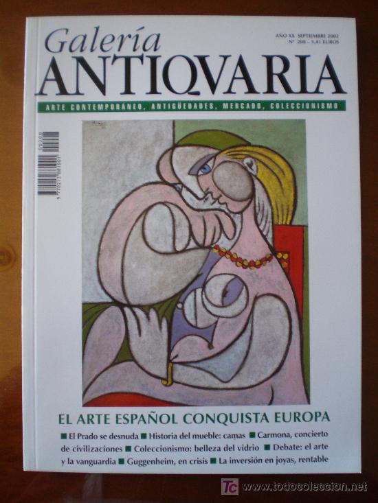 Coleccionismo de revistas y peri&oacute;dicos: ANTIQVARIA N&ordm; 208 (09/2002) MUSEO PRADO MUEBLE CARMONA VIDRIO GUGGENHEIM JOYAS