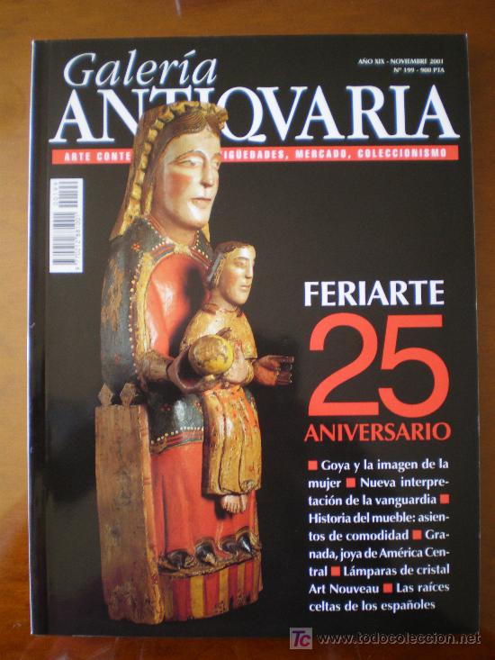 Coleccionismo de Revistas y Peri&oacute;dicos: ANTIQVARIA N&ordm; 199 (11/2001) GOYA MUEBLE ART NOUVEAU CELTA