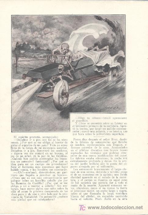 Sammeln von Zeitschriften und Zeitungen: Cuento de fantasmas: la carretera / por W. Fern&aacute;ndez-Florez con dibujos de M. Ramos - 1927