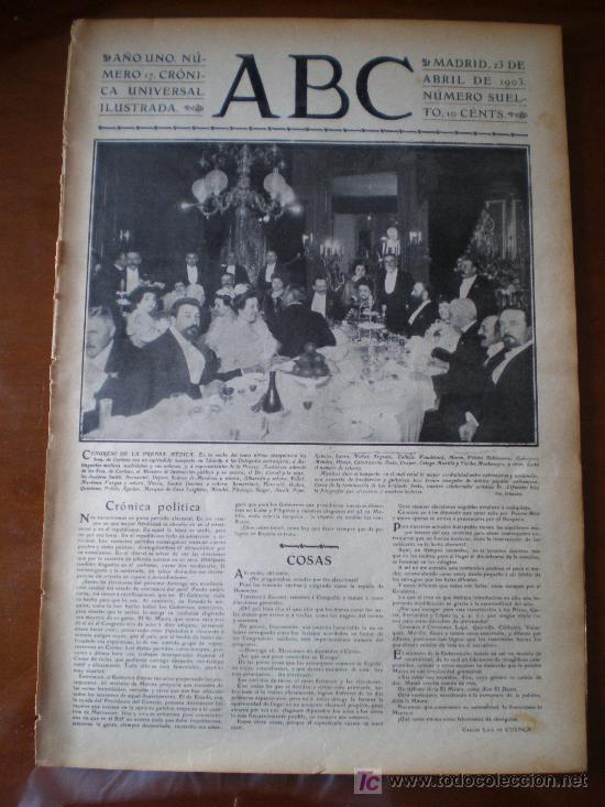 Coleccionismo de Revistas y Peri&oacute;dicos: ABC N&ordm; 17 (23/04/03) JEREZ GASSET GUADALCACIN LOGRO&Ntilde;O TORIO MEDICOS FERIA SEVILLA VALENCIA MELILLA
