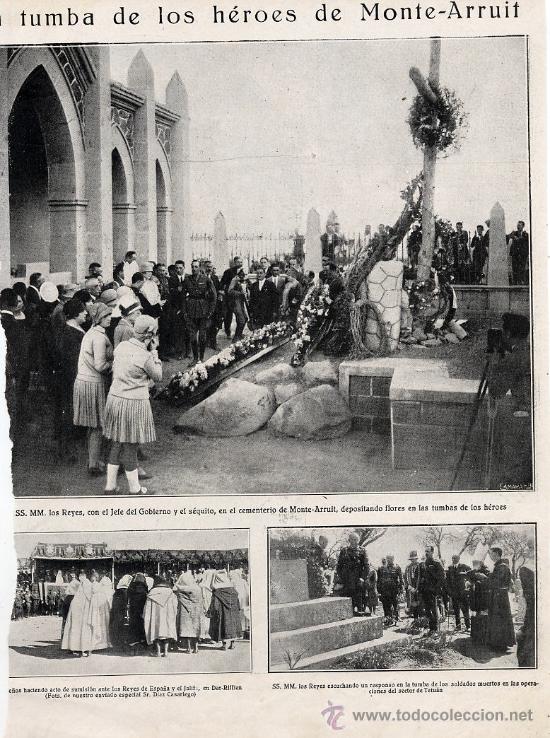 Colecionismo de Revistas e Jornais: MARRUECOS   REY EN MONTE-ARRUIT  HOJA REVISTA