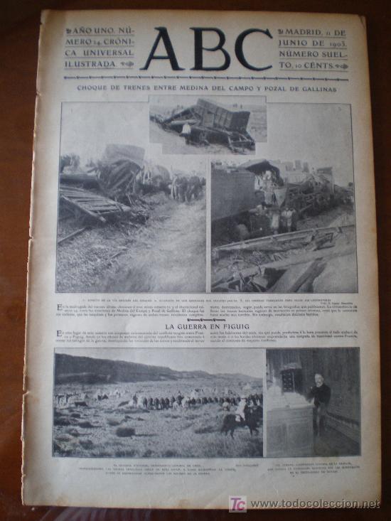 Coleccionismo de revistas y peri&oacute;dicos: ABC N&ordm; 24 (11/06/03) MEDINA DEL CAMPO POZAL DE GALLINAS CACERES VALENCIA MOLINETA LOGRO&Ntilde;O DANVILA