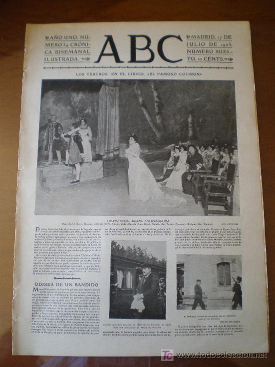 Coleccionismo de revistas y peri&oacute;dicos: ABC N&ordm; 34 (17/07/03) TOLEDO MARIUCHA BLASCO IBA&Ntilde;EZ LACHAMBRE CARMONA QUEO MANED CASANOVA SANTO&Ntilde;A