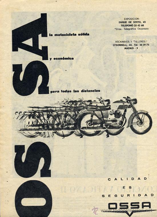 Coleccionismo de Revistas y Peri&oacute;dicos: MOTOCICLETAS VESPA  1962   HOJA REVISTA