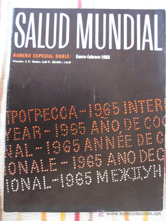Coleccionismo de revistas y peri&oacute;dicos: SALUD MUNDIAL. ENERO-FEBRERO 1965.GINEBRA CENTRONINFORMACION ENFERMEDADES PELIGROSAS,...