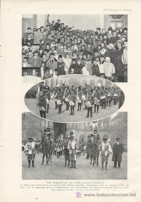 Coleccionismo de Revistas y Peri&oacute;dicos: * SAN SEBASTI&Aacute;N * Tamborrada y fiesta infantil - 1927