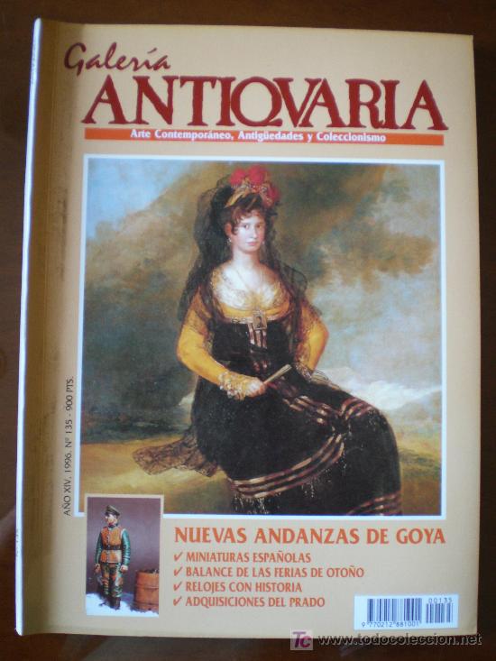Coleccionismo de revistas y peri&oacute;dicos: ANTIQVARIA N&ordm; 135 (1996) GOYA MINIATURAS REJOJ MUSEO DEL PRADO MINIATURISMO