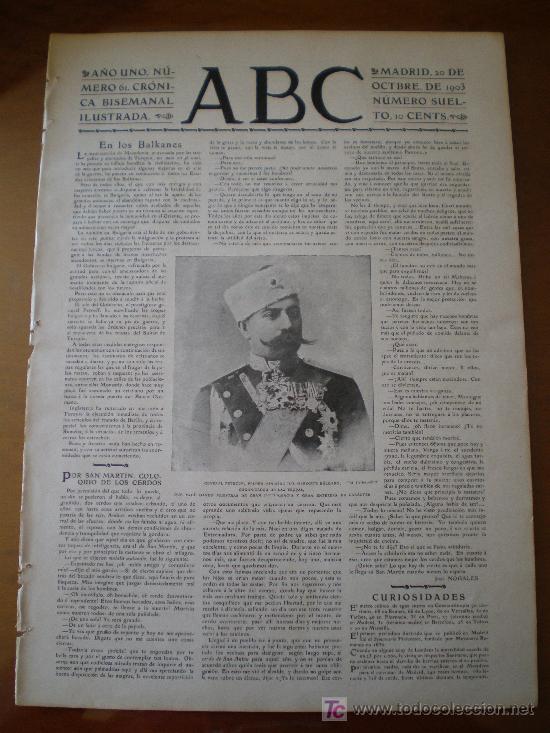 Coleccionismo de revistas y peri&oacute;dicos: ABC N&ordm; 61 (20/10/03) ZARAGOZA PUCHERO CERAMICA ALFARERIA ALFARERO ARAGON PARIS ITALIA MACHAQUITO