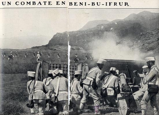 Coleccionismo de revistas y peri&oacute;dicos: MARRUECOS 1909 EN BENI-BU-IFRUR 2 HOJAS REVISTA