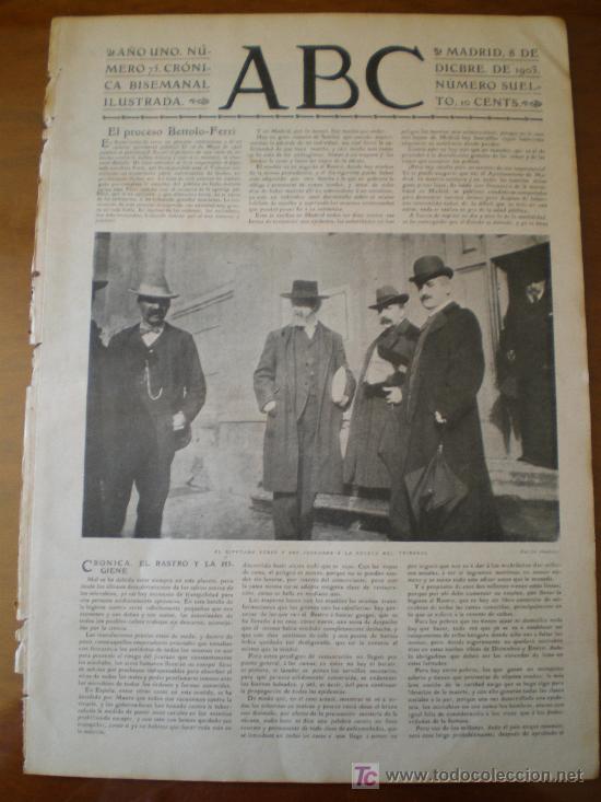 Coleccionismo de revistas y peri&oacute;dicos: ABC N&ordm; 75 (08/12/03) MINISTERIO MAURA MINISTRO BURGOS BUSTINDUY CASCAES PORTUGAL BETTOLO-FERRI