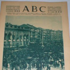 Coleccionismo de Revistas y Periódicos: SANTANDER HOMENAJE AL REY. PERIODICO ABC 19 DE MAYO DE 1927 EJEMPLAR COMPLETO. Lote 27527035