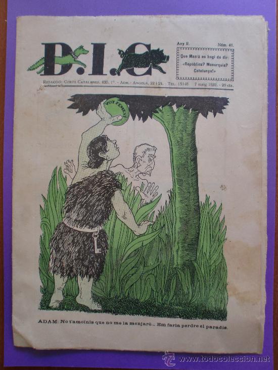 Collezionismo di Riviste e Giornali: D.I.C. DIARI INDEPENDENTISTA CATALA N&ordm; 46 2/4/1932