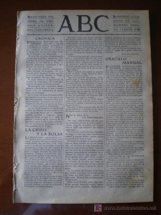 Coleccionismo de revistas y peri&oacute;dicos: ABC N&ordm; 163 (22/06/05) MONTERO RIOS MAURA ROMERO ROBLEDO