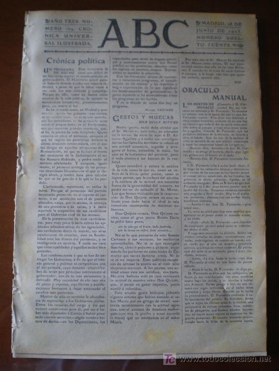 Coleccionismo de revistas y peri&oacute;dicos: ABC N&ordm; 169 (287/06/05) TOLEDO FERROLTRASATLANTICO COBLENZ TIRO PICHON