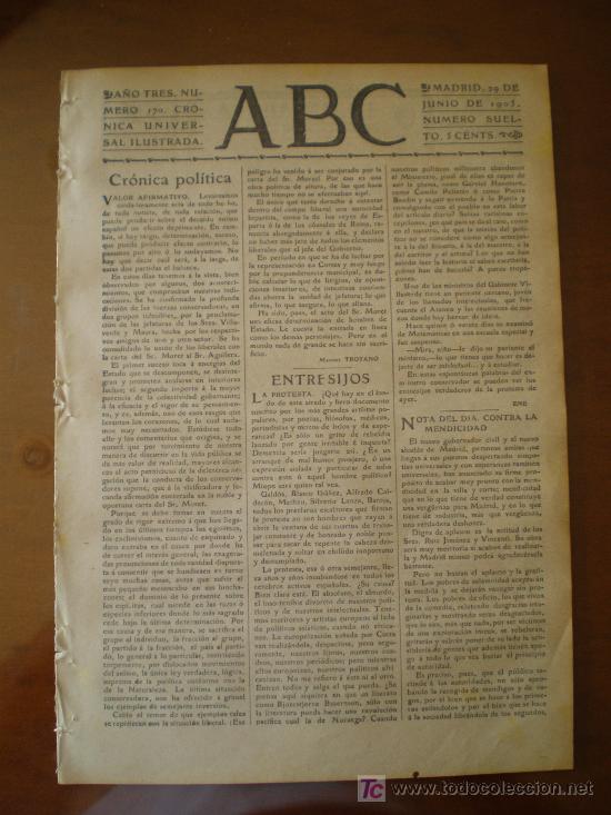 Coleccionismo de revistas y peri&oacute;dicos: ABC N&ordm; 170 (29/06/05) GRANADA TOLEDO BARCELONA BILBAO MEDINA DE RIOSECO VALLADOLID VILLAGARCIA