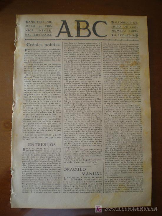 Coleccionismo de revistas y peri&oacute;dicos: ABC N&ordm; 174 (03/07/05) MADRID PE&Ntilde;UELAS ODESSA PONTEVEDRA