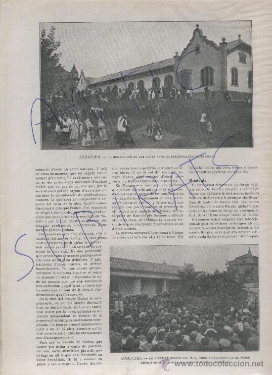 Collezionismo di Riviste e Giornali: ILUSTRACIO CATALANA ANY 1916 MALGRAT BARO EHCEGARAY BALAGUER VERDU AMER CERVERA ARBUCIES CANET