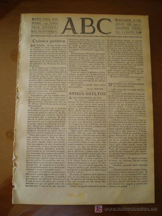 Coleccionismo de Revistas y Peri&oacute;dicos: ABC N&ordm; 179 (08/07/05) DUESTEIN LEBAUDY PERIODISTAS FABREGAT SAN MARTIN BARCELONA DEMOLICION