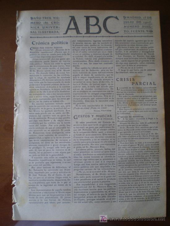 Coleccionismo de revistas y peri&oacute;dicos: ABC N&ordm; 186 (15/07/05) FERNANDEZ VILLAVERDE SEGOVIA JOSE ESP&Iacute; RUSIA JAPON TOKYO