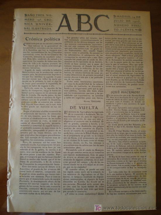 Coleccionismo de revistas y peri&oacute;dicos: ABC N&ordm; 195 (24/07/05) VALENCIA SAN SEBASTIAN KELLERMAN HOLBEIN NATACION CADIZ ALICANTE