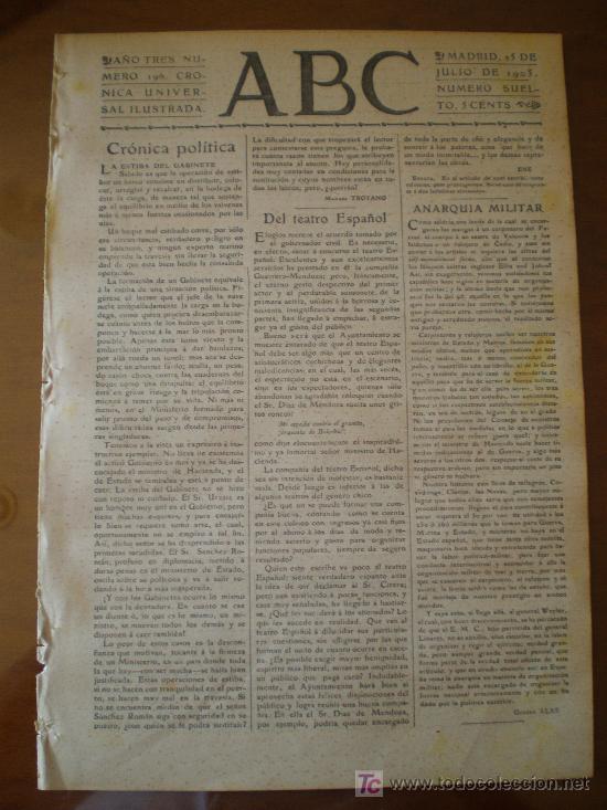 Coleccionismo de revistas y peri&oacute;dicos: ABC N&ordm; 196 (25/07/05) ELCHE ALICANTE SAN SEBASTIAN PARIS TETUAN EL MA&Ntilde;O ROYAL  NAVY