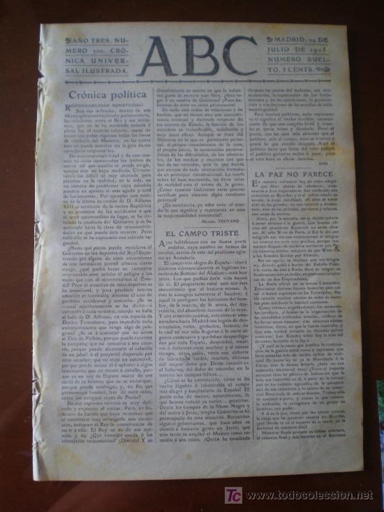 Coleccionismo de revistas y peri&oacute;dicos: ABC N&ordm; 200 (29/07/05) INFANTE FERNANDO INVIDENTES CIEGO SAN PETESBURGO MADRID ASILO