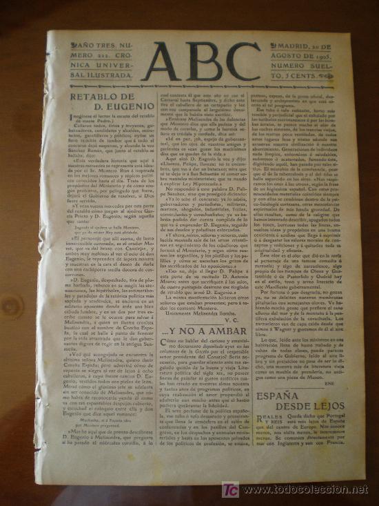 Coleccionismo de revistas y peri&oacute;dicos: ABC N&ordm; 222 (20/08/05) BARCELONA LAS ARENAS FRANCIA JOINVILLE NATACION FLORES VEVEY SUIZA