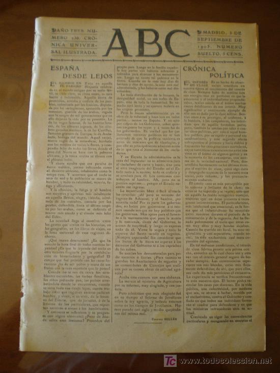 Coleccionismo de revistas y peri&oacute;dicos: ABC N&ordm; 236 (03/09/05) ALEMANIA PARIS SEVILLA INCENCIO ASTILLERO