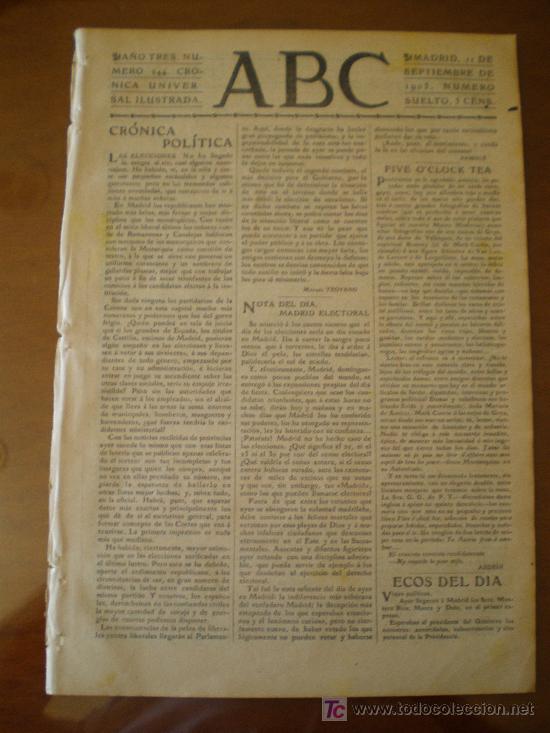 Coleccionismo de Revistas y Peri&oacute;dicos: ABC N&ordm; 244 (11/09/05) SAN SEBASTIAN TENIS MADRID ELECCIONES FISCOWICH GARAY MUNIESA MALTRANA ZALDO